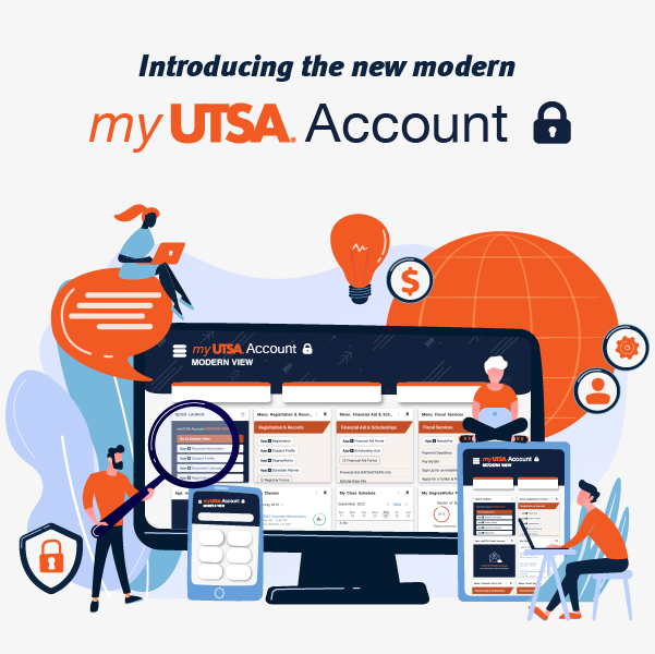 Learn more about the modernized myUTSA Account