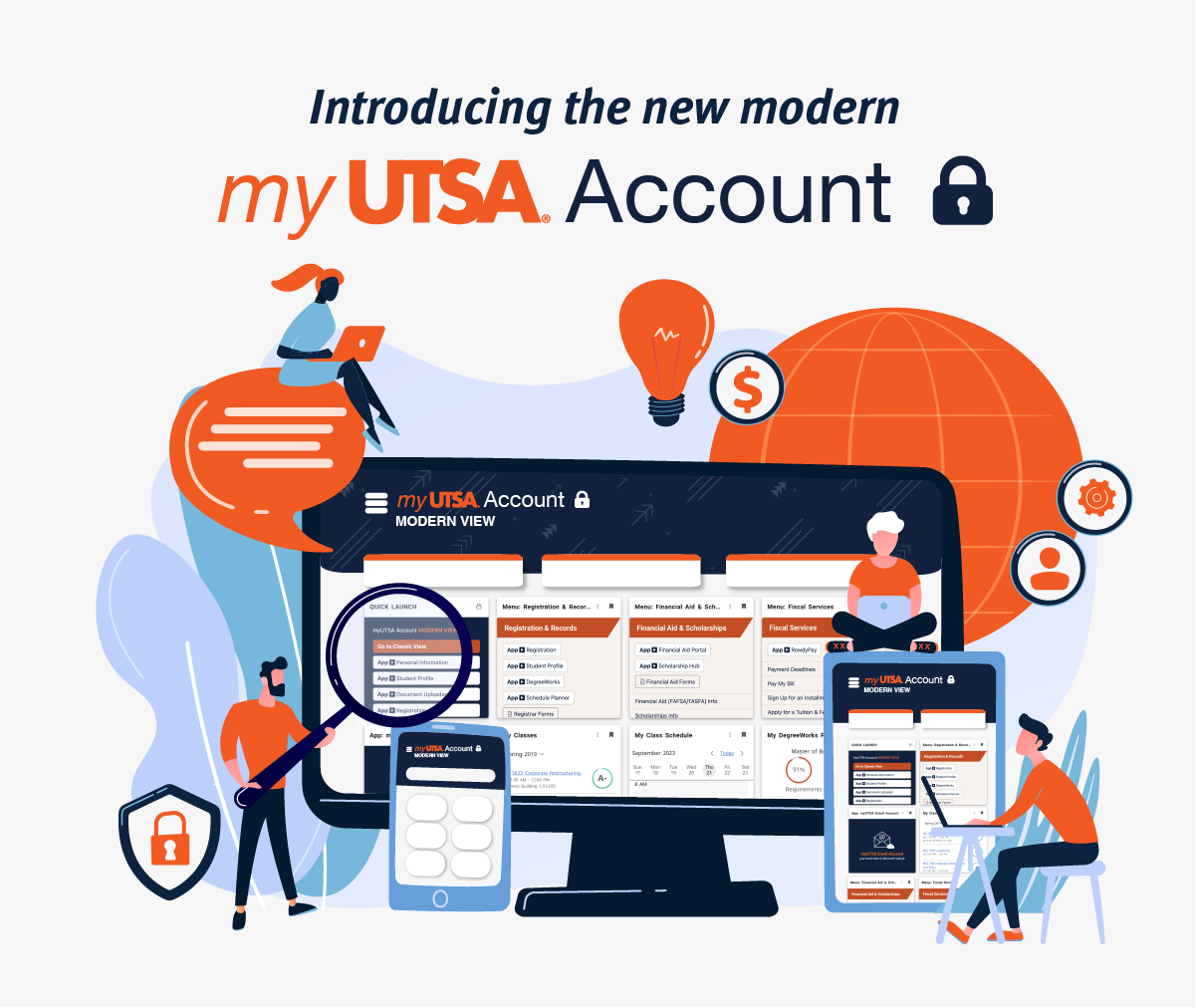 myUTSA Account Modern