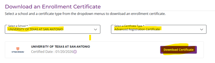 Verification Download Certification Final step